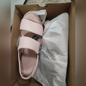 Skechers Pink Comfort Sandals with Straps